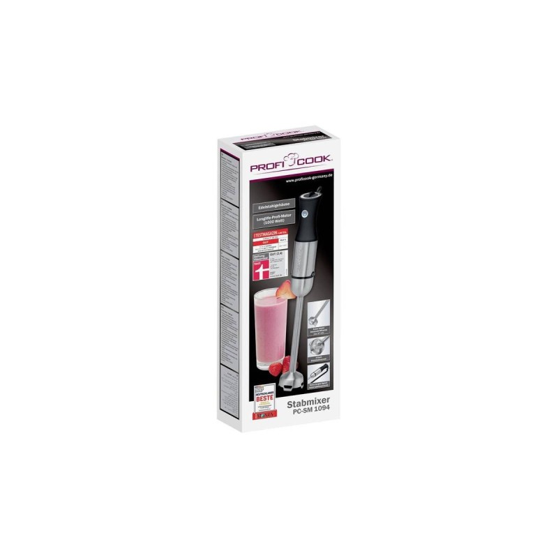 ProfiCook PC-SM 1094 Stavblender Rustfrit stål/sort ProfiCook PC-SM 1094 Stavblender Rustfrit stål/sort